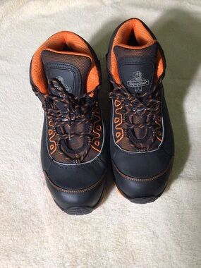 Refrigiwear Men's Black and Orange polarforce hiking boots